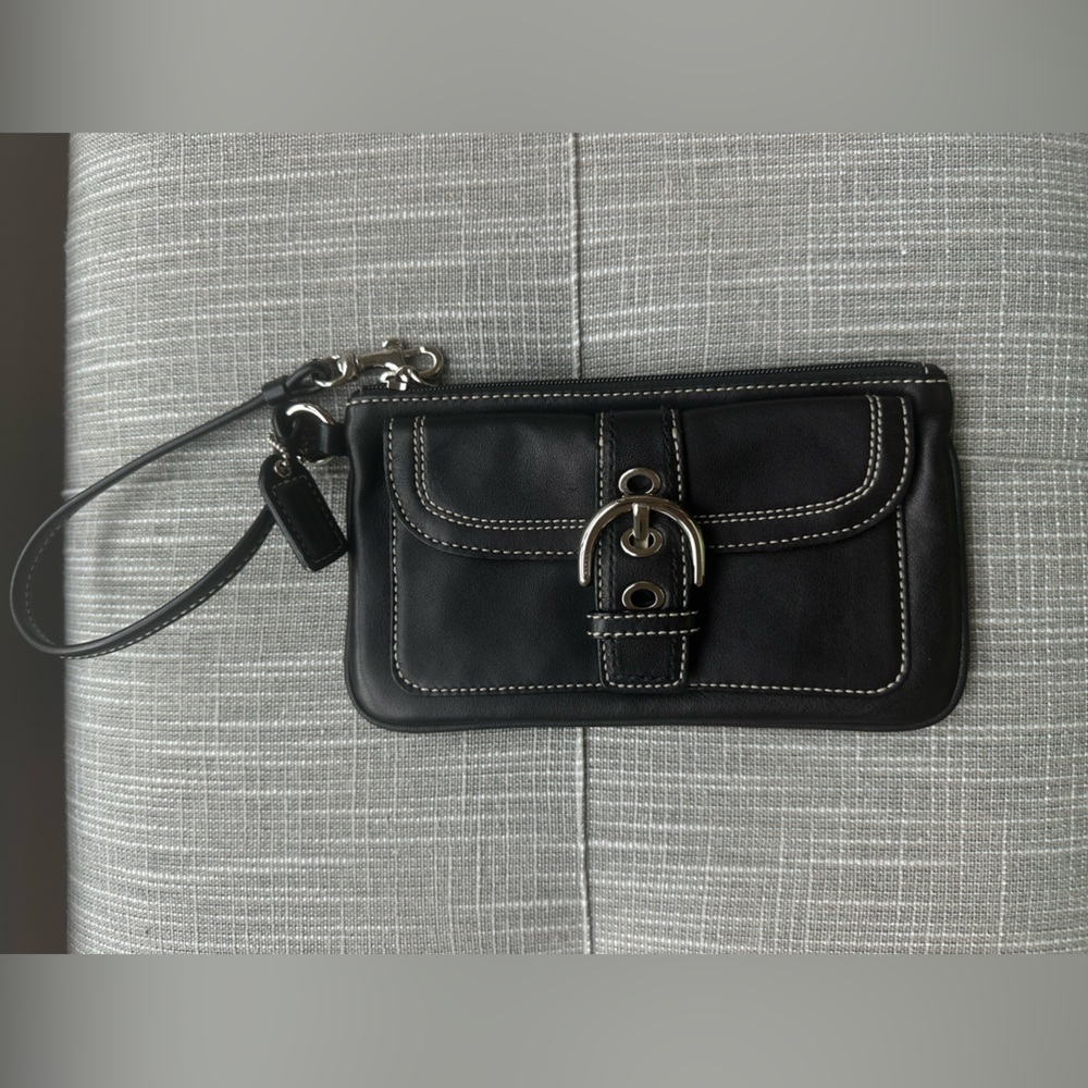 Coach Black Wristlet